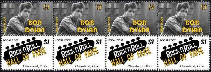 bob dylan hall of fame 4 stamp