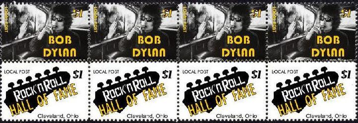 bob dylan hall of fame 4 stamp