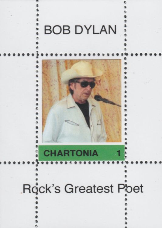 bob dylan chartonia 1 stamp