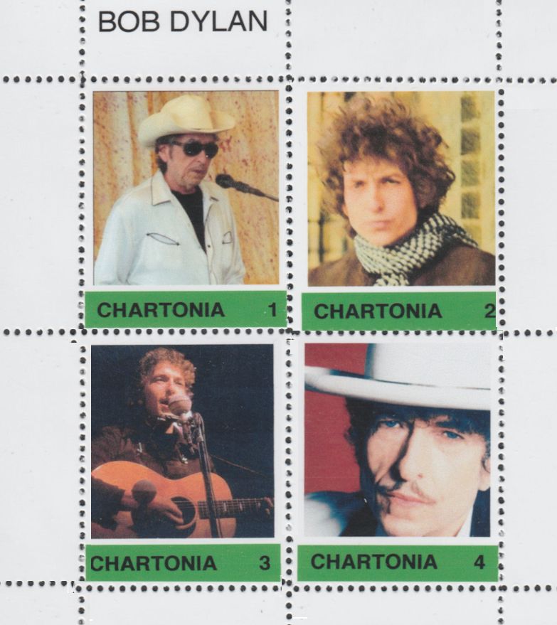 bob dylan chartonia 8 stamp