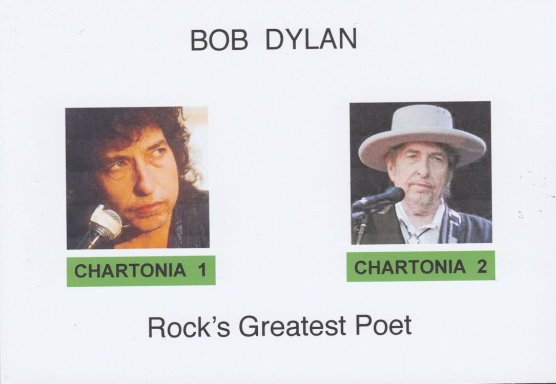 bob dylan chartonia 7 stamp