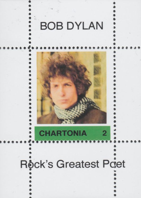 bob dylan chartonia 2 stamp
