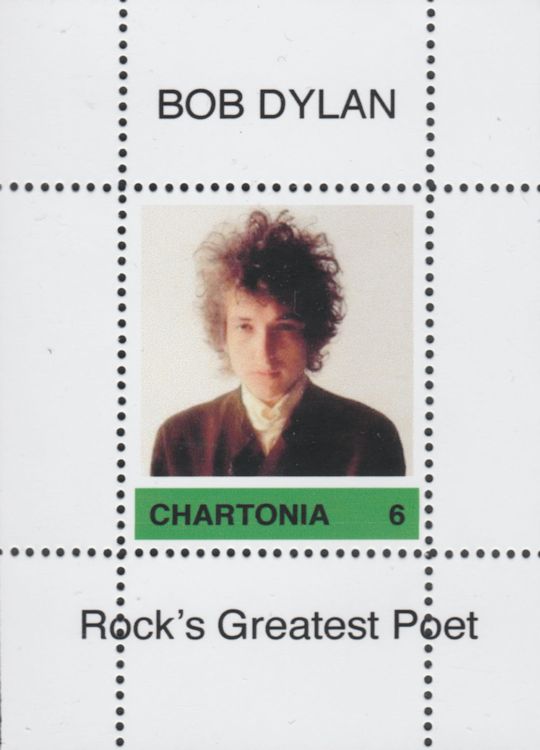 bob dylan chartonia 6 stamp
