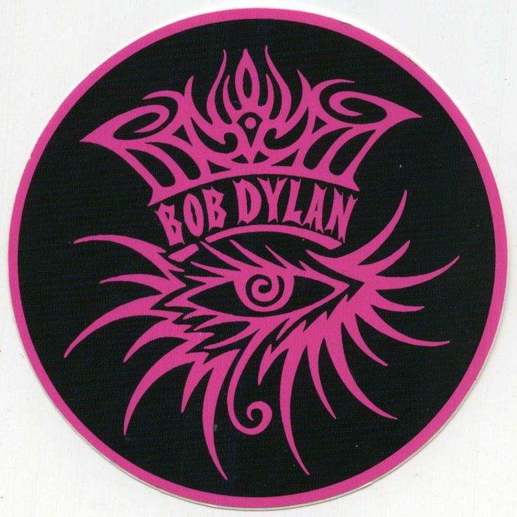 bob dylan pink eye Sticker