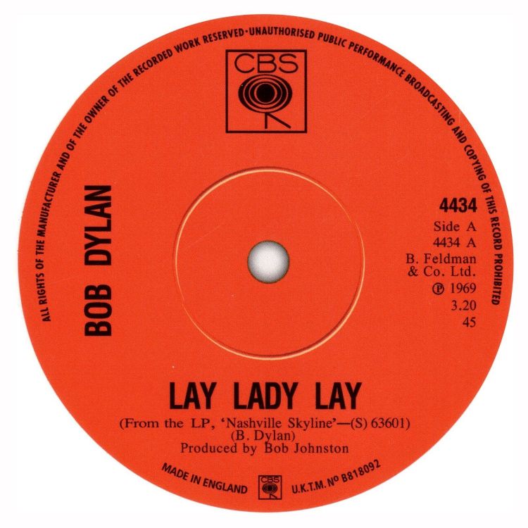 bob dylan lay lady lay sticker