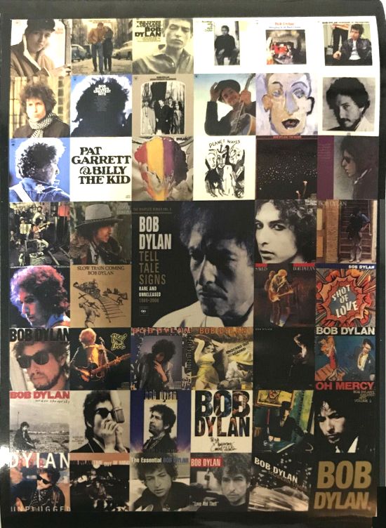 bob dylan tell tale signs front sticker