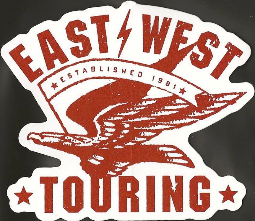 bob dylan east west touring sticker