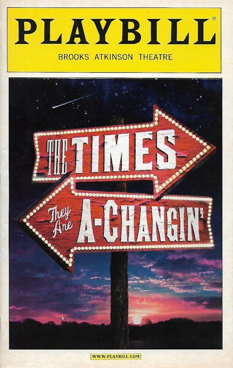 Bob Dylan theater the times they are a-changing Brooks Atkinson