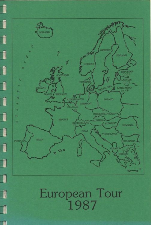 tour itineraries Europe 1987 bob dylan