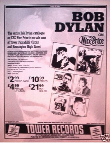 bob dylan sales catalogues