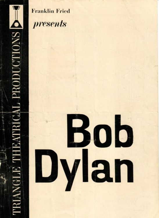 Bob Dylan chicago 20 november 1964 programme 1 alt