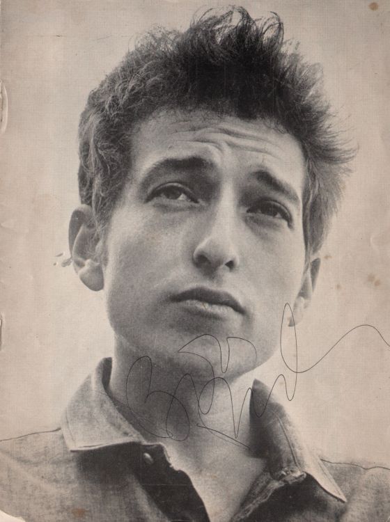 royal festival hall 17 May 1964 Bob Dylan signed Programme
