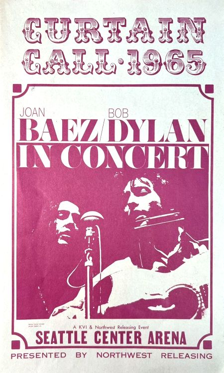 seattle 24 april 1965 Bob Dylan Programme