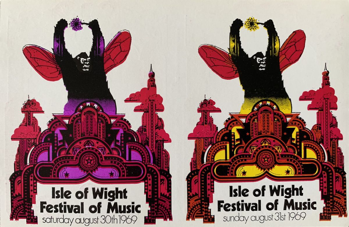 31 August 1969 Isle of wight ticket