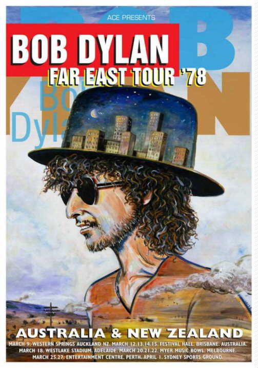 Bob Dylan 1978 world tour japan leaflet 3