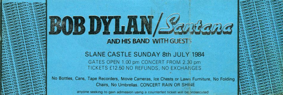 slane 1984 ticket