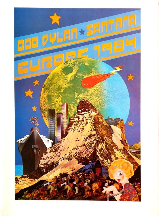 Bob Dylan 1984 europe tour front Programme
