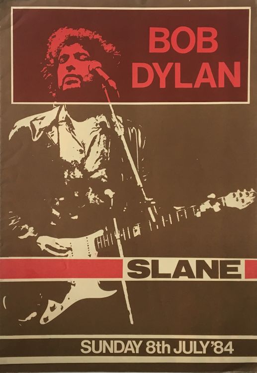 Bob Dylan slane 1984 Programme #1