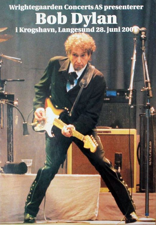 Bob Dylan  langesund 28 june 2001 Programme
