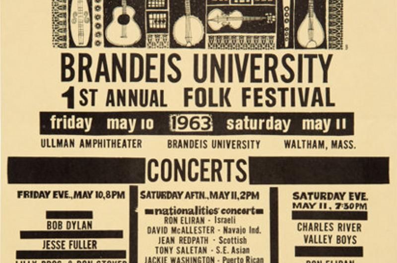 flyer for the Brandeis Festival 1963