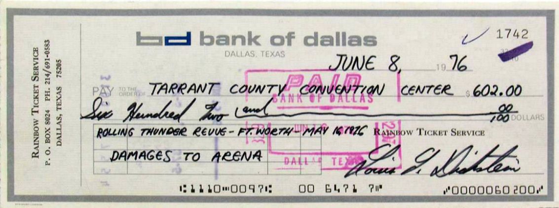 cheque fort worth 2 1976
