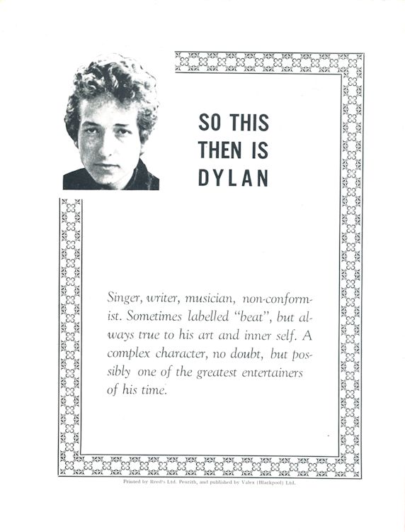Bob Dylan folk genious of his generation