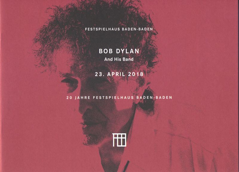 Bob Dylan baden-baden 2018 programme