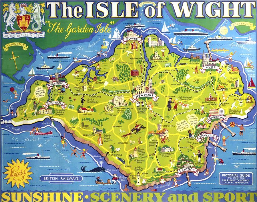 The Isle of Wight postcard