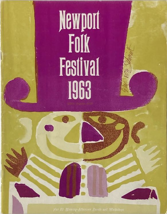 Newport Folk Festival 1963 Bob Dylan Programme