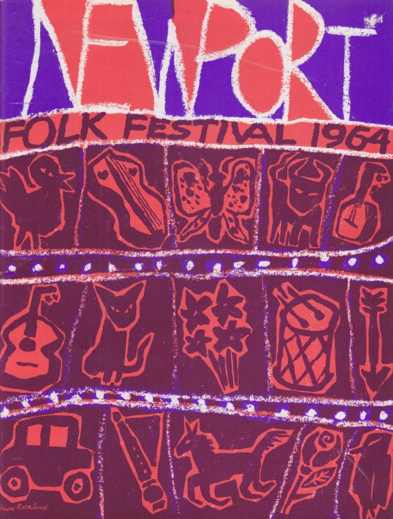 Newport Folk Festival 1964 Bob Dylan Programme