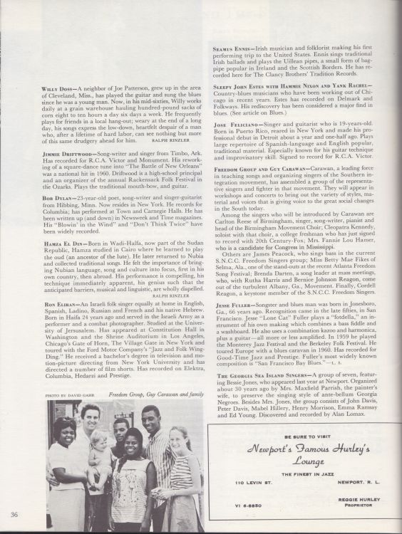 newport 1964 programme inside page 6