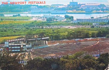 the newport festivals postcard