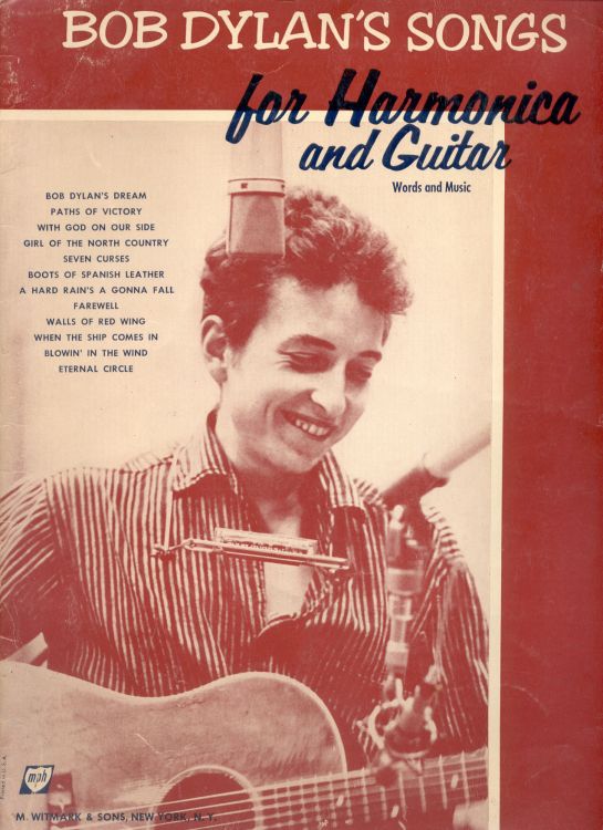 songs for harmonica and guitar witmark bob dylan songbook
