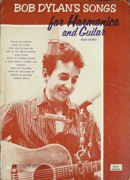 songs for harmonica and guitar witmark bob dylan songbook prics unavailable