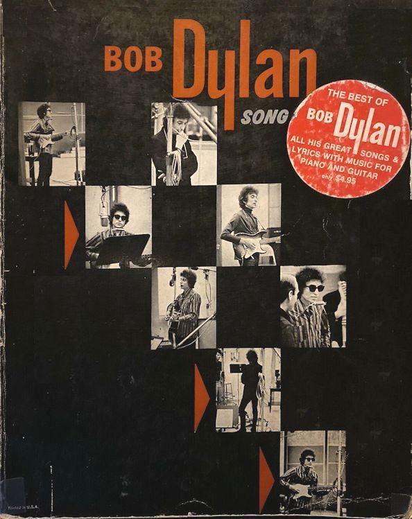 bob dylan Witmark & Sons, NY, with sticker songbook