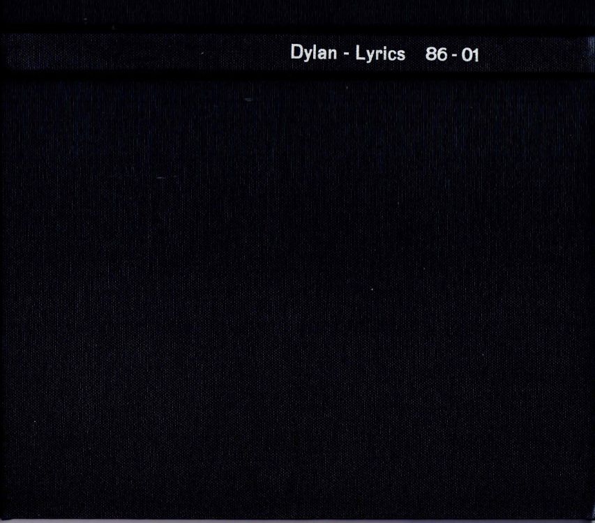 Dylan-Lyrics 86-01 book