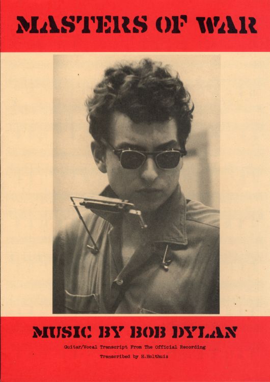 bob dylan masters of war exact & accurate sheet music
