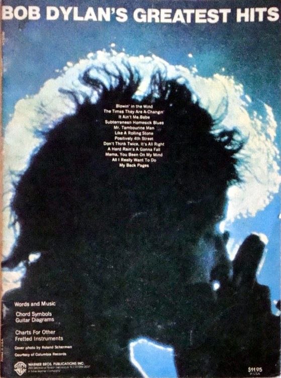 bob dylan Greatest Hits 1967 warner bros. songbook