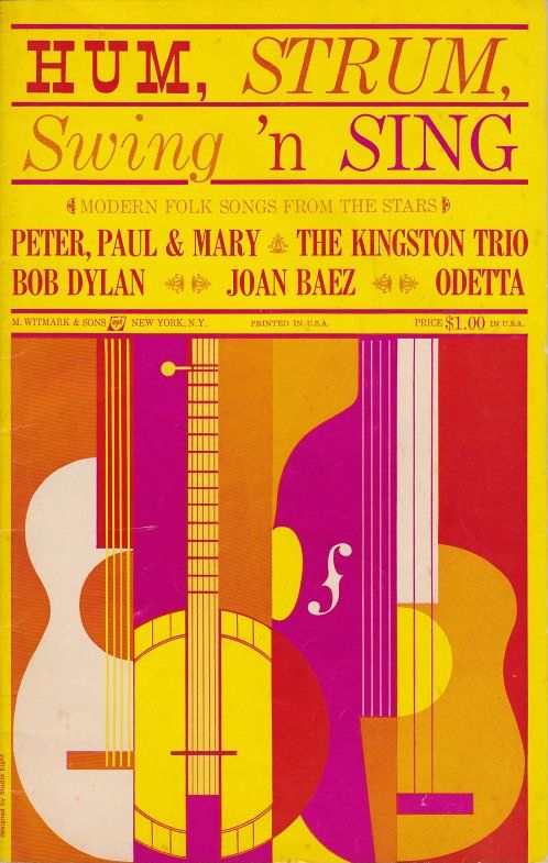 bob dylan Hum, Strum, Swing'n Sing  songbook M.Witmark & Sons