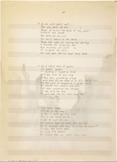 sheet music I don't believe you