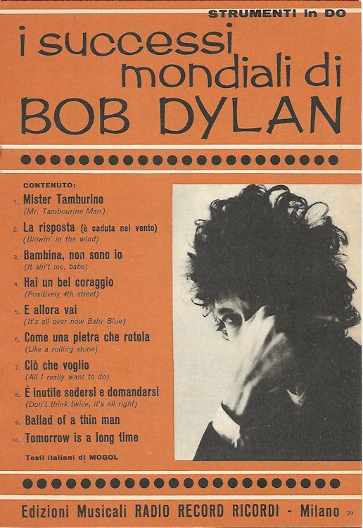 i successi mondiali di bob dylan 1966 instrumenti in do (1) songbook