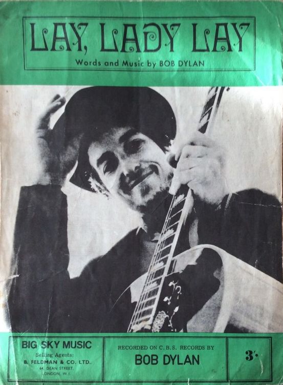 bob dylan lay lady lay Big Sky Music green sheet music