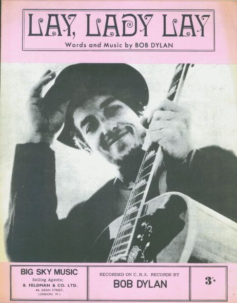 bob dylan lay lady lay Big Sky Music pink sheet music