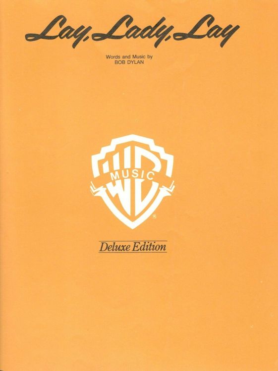bob dylan lay lady lay Warner Bros 1969 sheet music