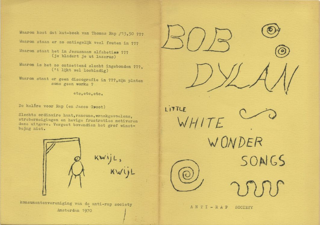 little white wonder songs Bob Dylan book
