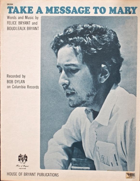 bob dylan take a message to mary sheet music