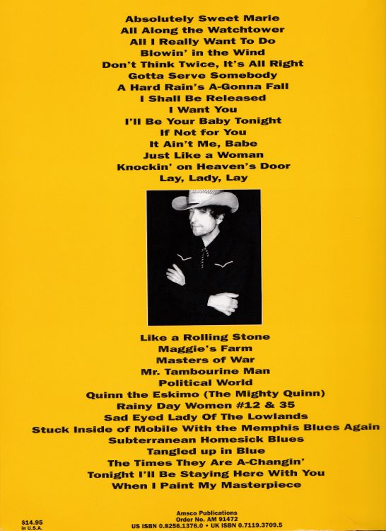 bob dylan The Very Best songbook