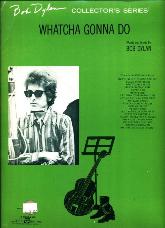 bob dylan watcha gonna do sheet music